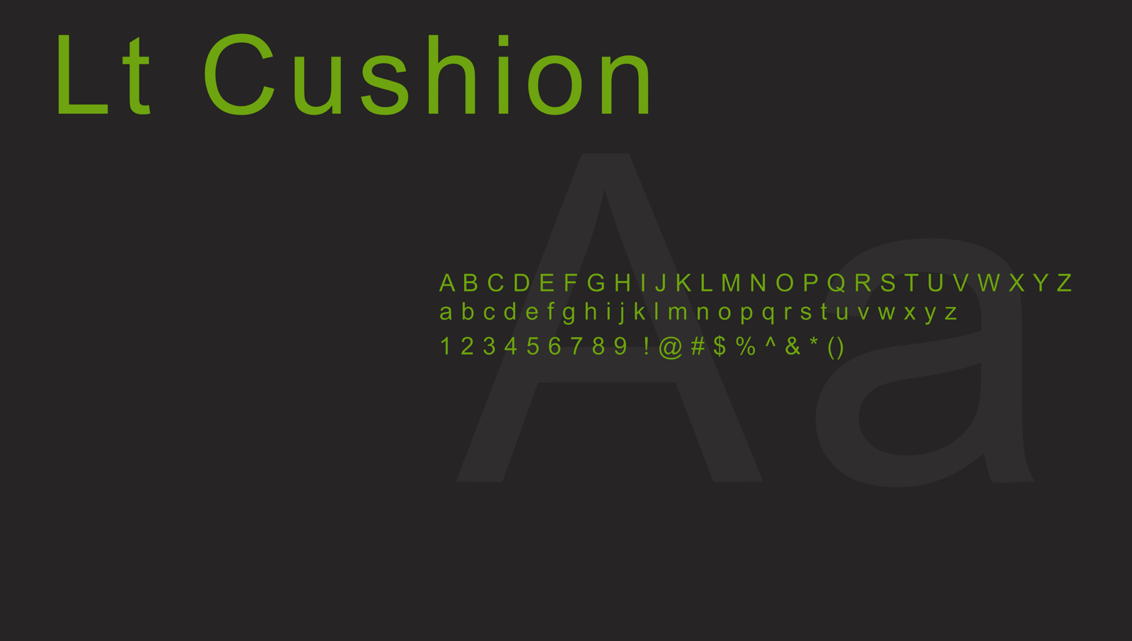 nature loch typography